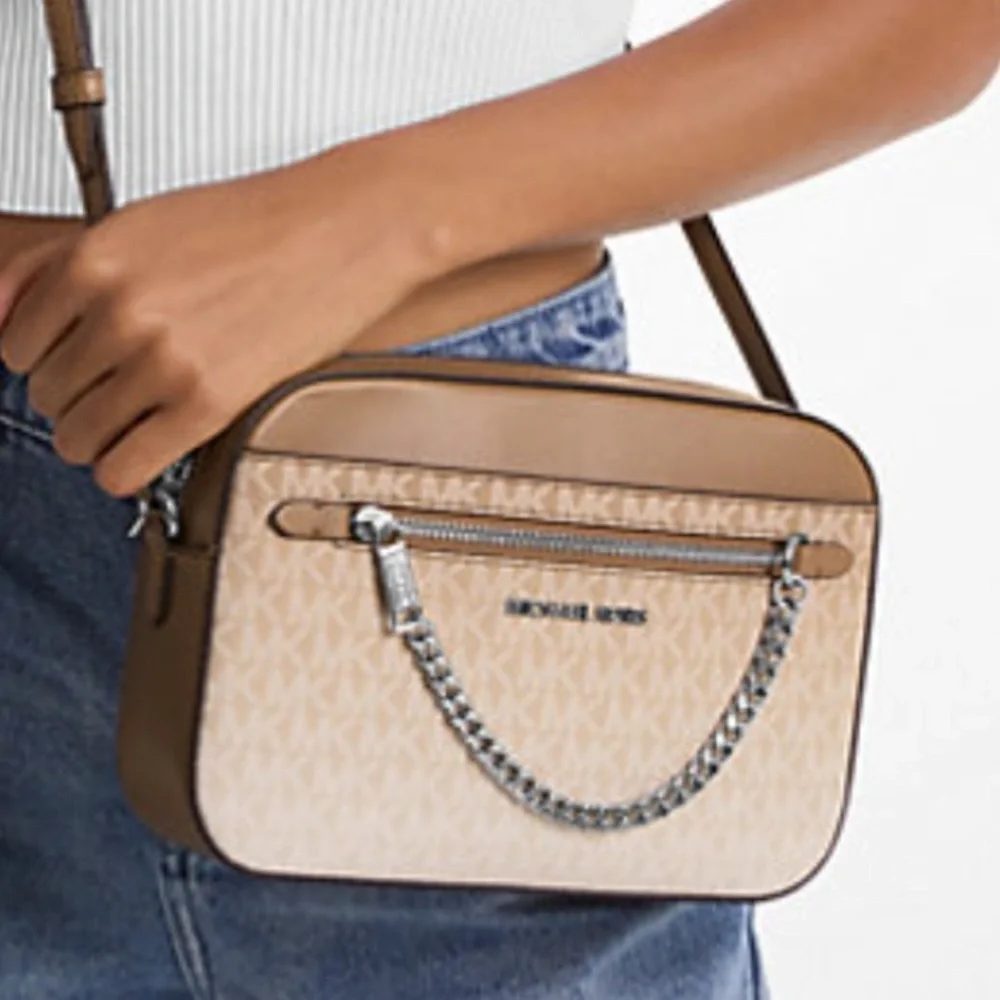 Michael Kors Jet Set Large Ombré Signature Logo Crossbody Body - Picture 5 of 6